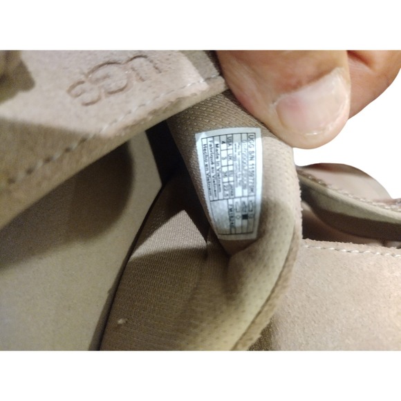 UGG GoldenCoast Clog Mustard Seed Tan Suede Adjustable Strap Sandals Size 4 - Picture 10 of 10